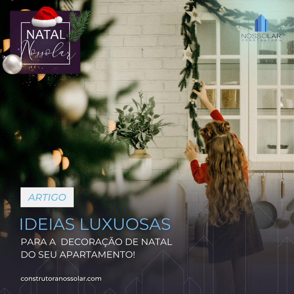 Ideias para uma decoração de Natal luxuosa em seu apartamento