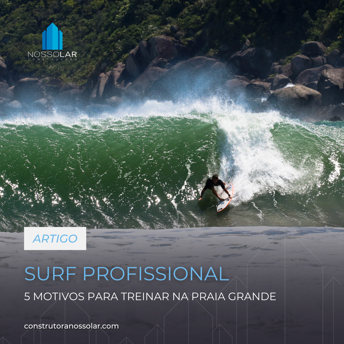 Surf Profissional: 5 motivos para você treinar na Praia Grande